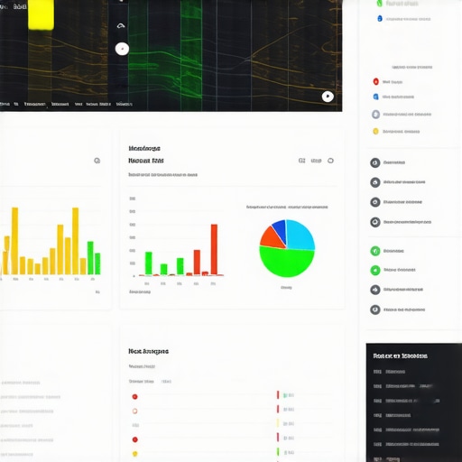 Screenshot of a data dashboard analyzing local SEO performance and user engagement
