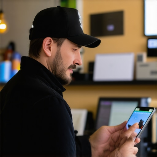 Engaged Business Owner Managing GBP Reviews Business owner responding to reviews on Google Business Profile