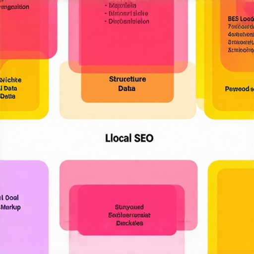Niche Keywords and Structured Data in Local SEO Infographic showing niche keywords and structured data schema for local SEO