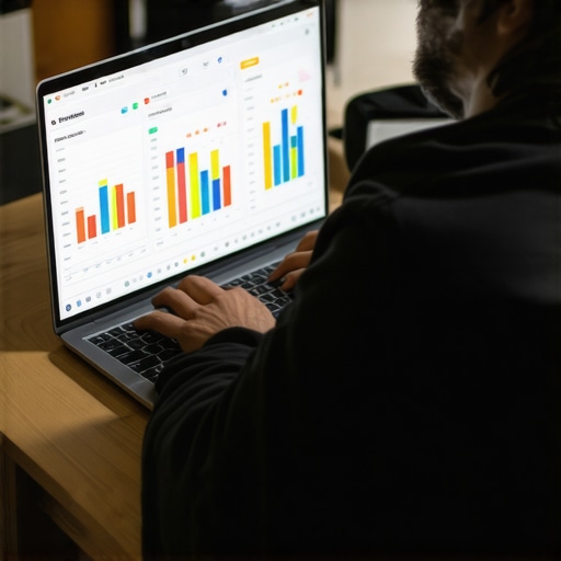 Accelerating Local SEO Results Business owner analyzing data and charts for rapid Google Maps rankings