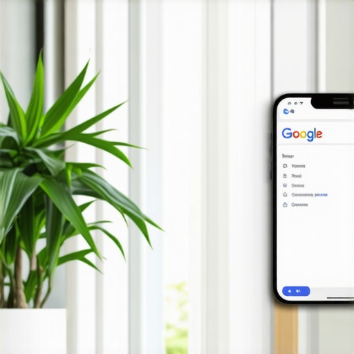 Business owner updating Google My Business profile with new photos and posts