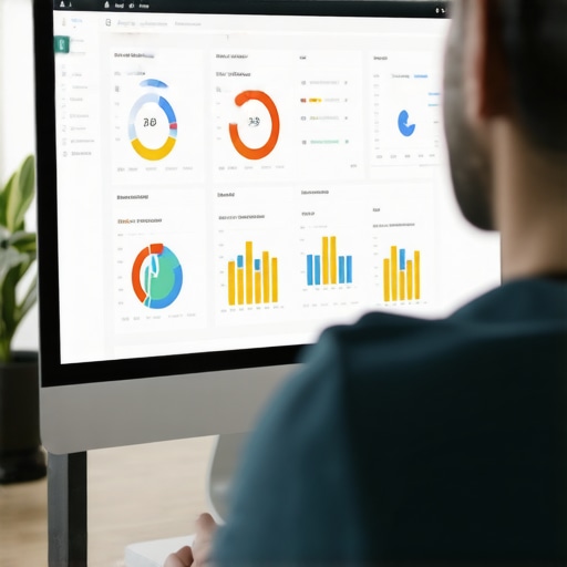 Optimizing Local SEO with Analytics Tools Person analyzing local SEO metrics on a dashboard