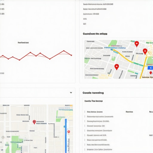 Real-Time Local SEO Dashboard Screenshot of local SEO analytics dashboard tracking Google Maps rankings.