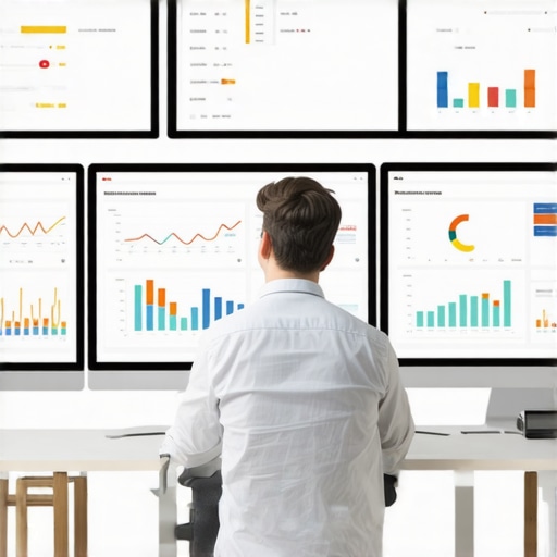 A person reviewing charts and data on screens to optimize local Google Maps rankings