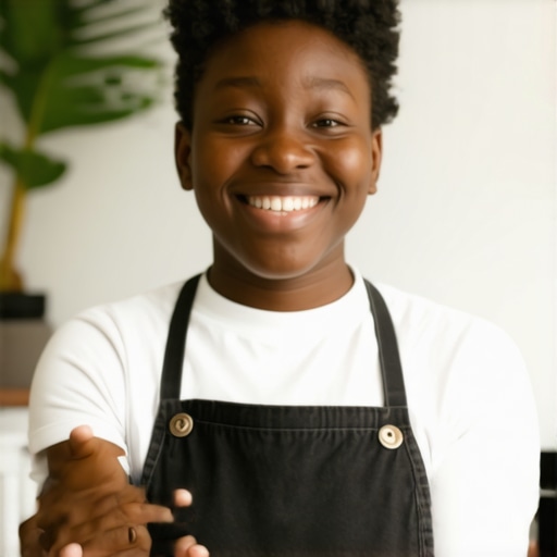 Business owner updating Google My Business listing with photos and details